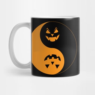 Halloween Jack o-lantern Yin Yang Mug